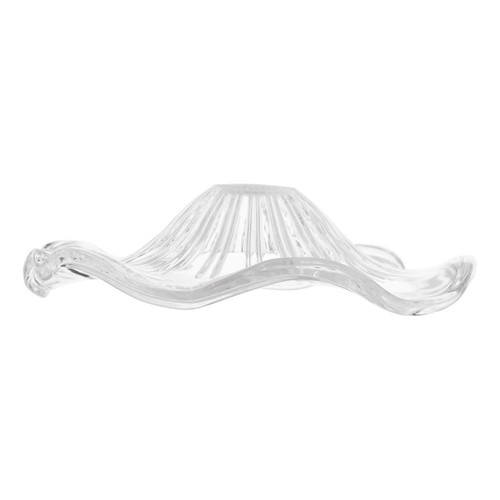 Dar Lighting Glass Clear Wavy Shade Easy Fit Shade Only