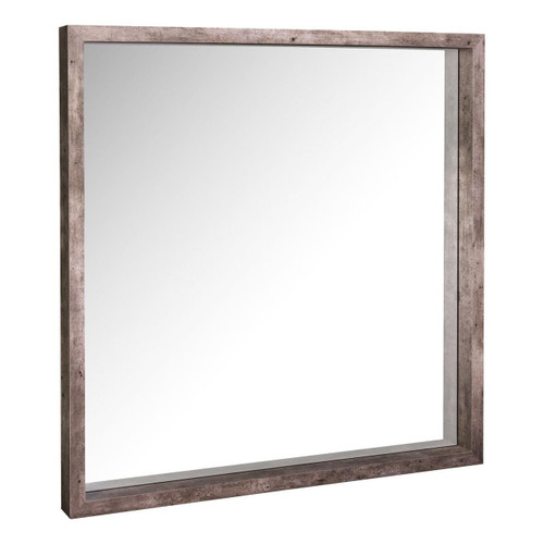 Dar Lighting Rocco Distressed Concrete Effect 80 X 80cm Mirror 