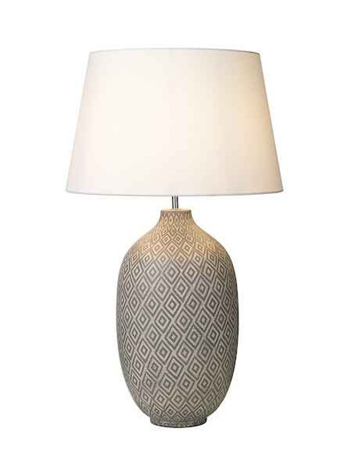 Ceyda Ceramic & Grey Table Lamp Base Only