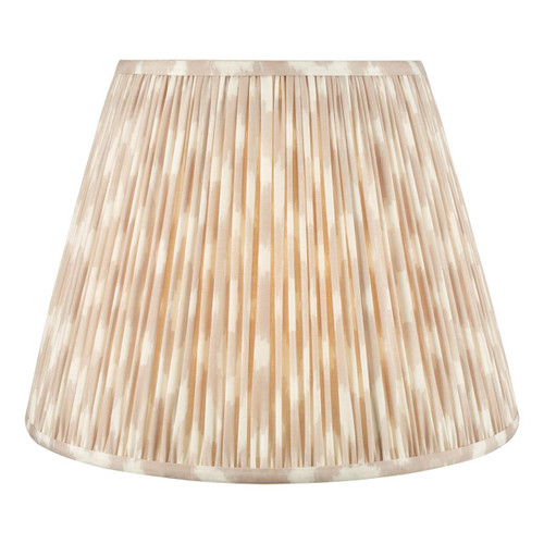 Dar Lighting Ikat Taupe Cotton Empire 40cm Shade Only 