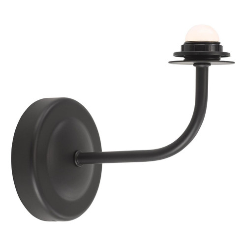 Dar Lighting Navarro Matt Black Rechargeable Bracket Only LED Wall Light 