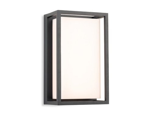 Lyon Graphite with Opal White Acrylic Diffuser IP65 Wall Light