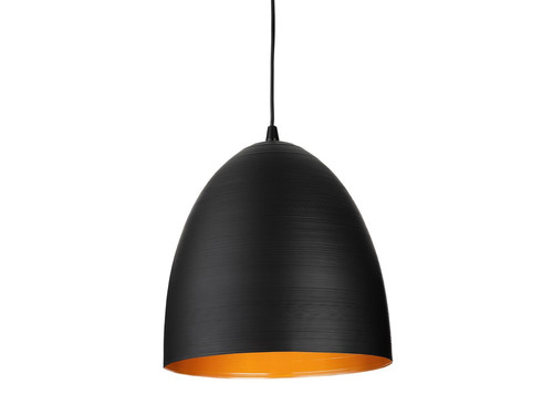 Moon Black with Satin Gold Inside 30cm Pendant Light