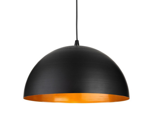 Firstlight Products Moon Black with Satin Gold Inside 40cm Pendant Light 