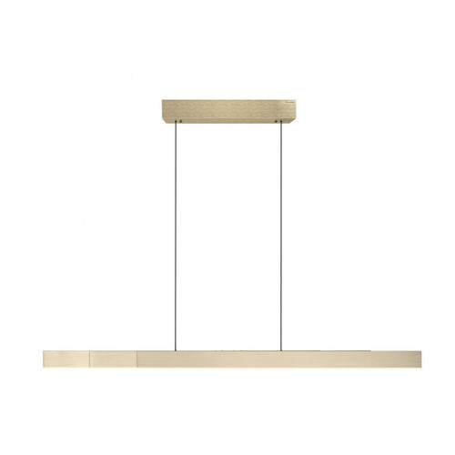 Pure Moto Rise 3 Light Brushed Matt Brass LED Motorised Remote Control Bar Pendant Light
