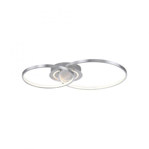 Leuchten Direkt Asmina Aluminium LED Flush Ceiling Light 