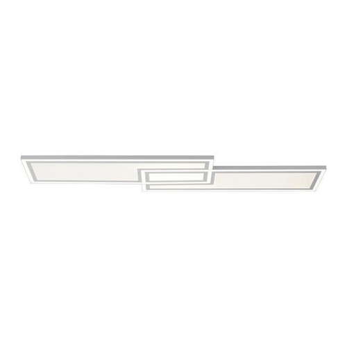 Leuchten Direkt Edging White Square 31W LED Flush Ceiling Light 