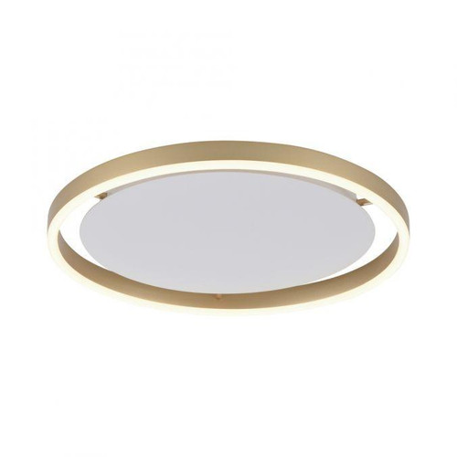 Leuchten Direkt Ritus Matt Brass Ring 20W LED Flush Ceiling Light 