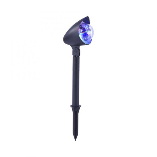 Disco Black IP44 RGB LED Ground Spike Spotlight