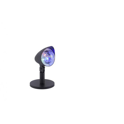 Leuchten Direkt Disco Black IP44 RGB LED with Spike Table Spotlight 