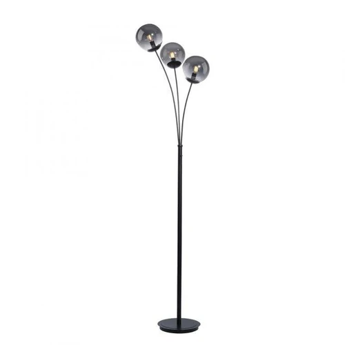 Leuchten Direkt Big Widow 3 Light Black with Smoked Glass Floor Lamp 