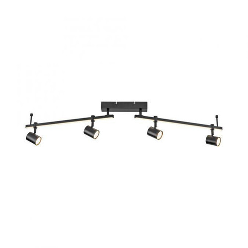 Paul Neuhaus Barik 4 Light Black Adjustable LED Ceiling Spotlight 