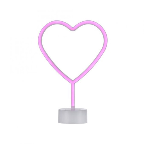 Neon-HERZ Pink Heart LED Table Lamp