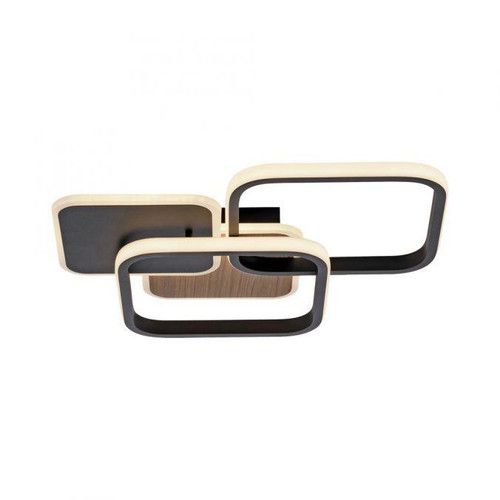 Leuchten Direkt Sevent Wooden Square LED Ceiling Light 
