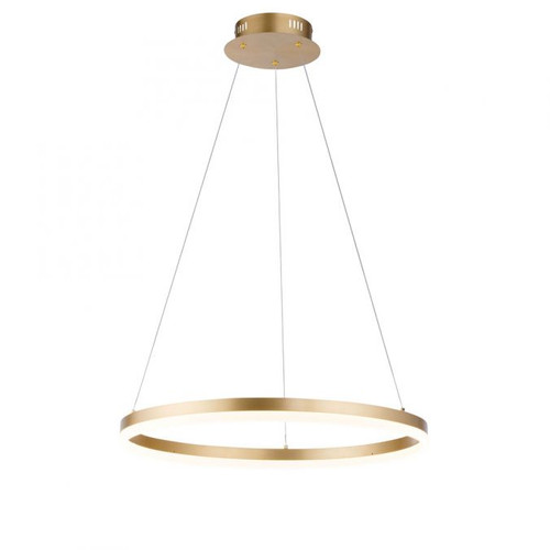 Titus Matt Brass 260cm LED Ringed Pendant Light