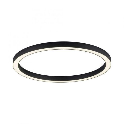 Pure-Lines Anthracite Round 42W LED Flush Ceiling Light