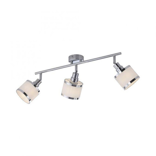 Leuchten Direkt Accor 3 Light Polished Chrome Adjustable Ceiling Spotlight 