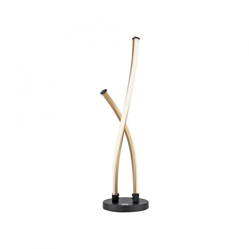 Polina Black with Brass LED Table Lamp