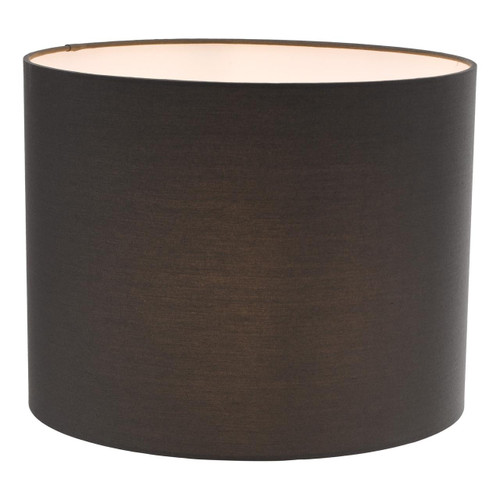 Dar Lighting Chloris Grey Cotton 25cm Drum Shade Only 