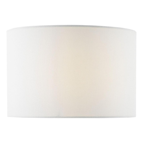 Dar Lighting Drago Ivory Linen 32cm Drum Shade Only 
