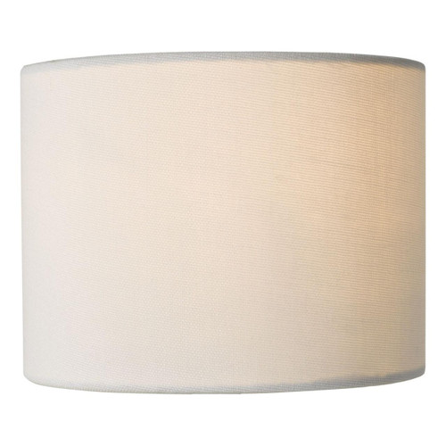 Dar Lighting Gigi White Linen 16cm Drum Shade Only 