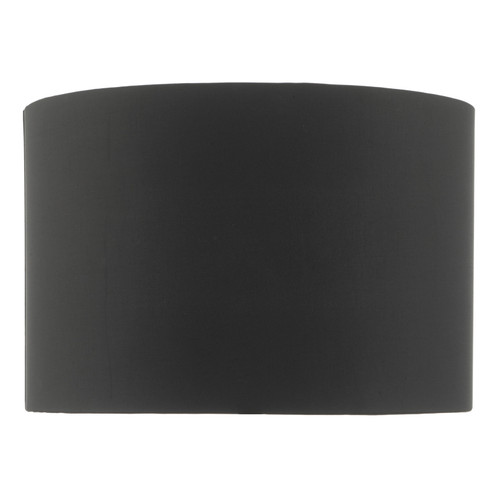 Onora Black Faux Silk 30cm Drum Shade Only