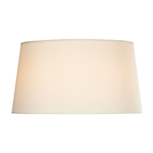 Dar Lighting Cyprus Ivory Faux Silk 30cm Drum Shade Only 