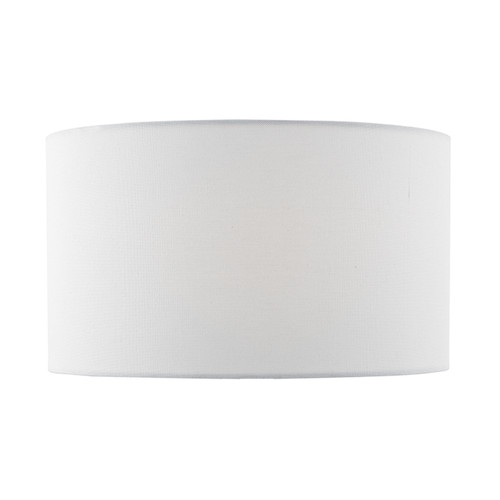 Erebus White Linen 35cm Drum Shade Only