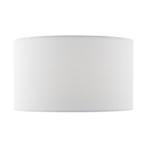 Dar Lighting Erebus White Linen 35cm Drum Shade Only 