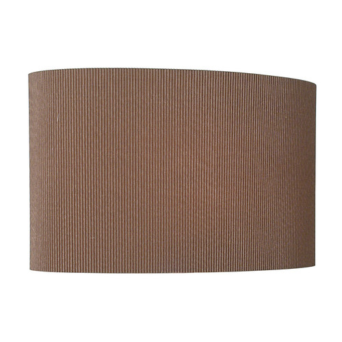 Oporto Brown Cotton 31cm Oval Shade Only