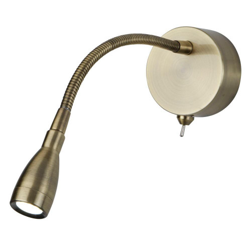 Searchlight Flexi Wall Antique Adjustable LED Reading Wall Light - Clearance 