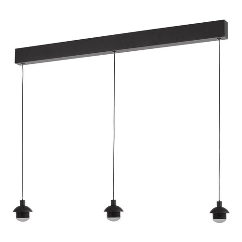 Dar Lighting Eileen 3 Light Matt Black Fitting Only LED Bar Pendant Light - Clearance 