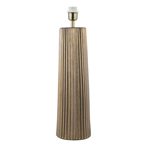 Dar Lighting Myla Ceramic Bronze Base Only Table Lamp - Clearance 