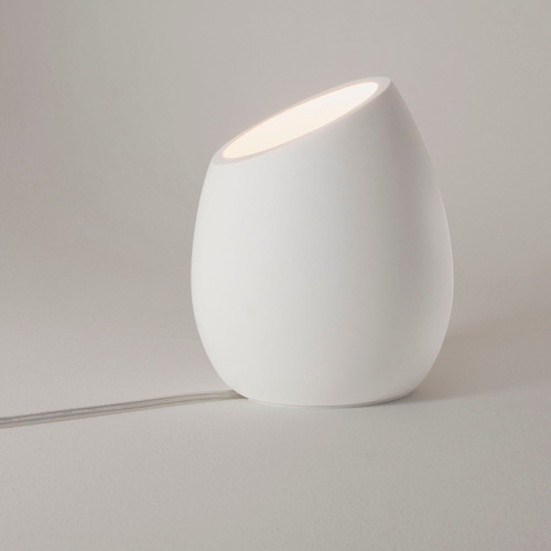 Limina White Plaster Floor Lamp