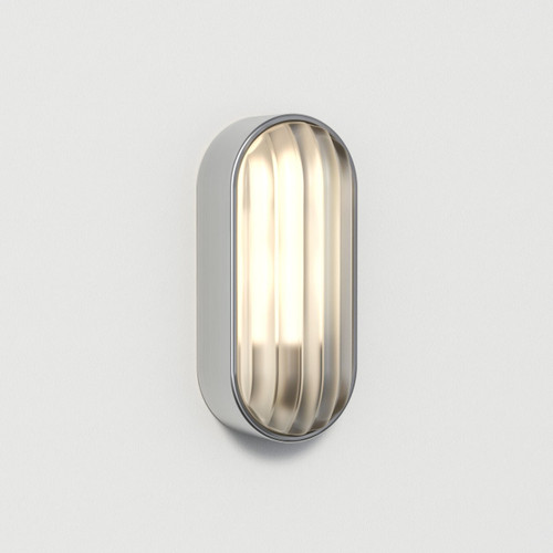 Montreal Brushed Stainless Oval IP44 Exterior Wall Light