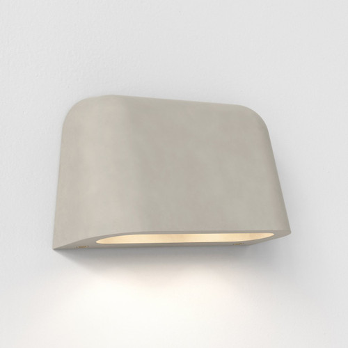 Mast Twin 2 Light Grey Concrete IP44 Coastal Wall Light