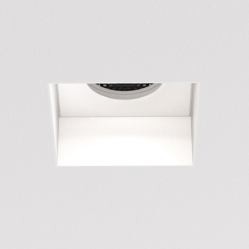 Trimless Matt White Square Recessed Ceiling Light