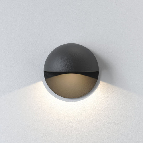 Tivola Black 2700K LED IP65 Recessed Wall Light