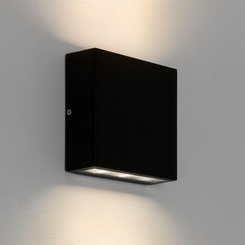 Elis Black Twin LED IP54 Outdoor Wall Light