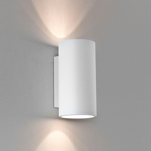 Bologna 2 Light White Plaster Up and Down Wall Light
