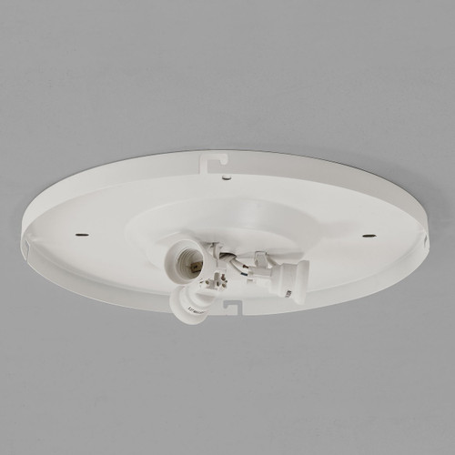 Bevel 3 Light Matt White 3-Way Plate Only Flush Ceiling Light