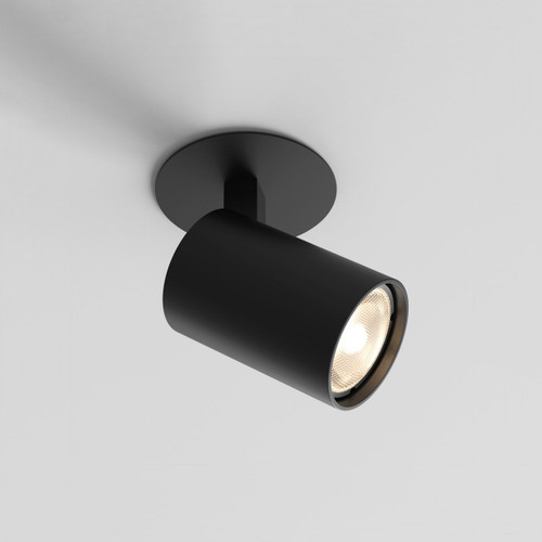 Ascoli Matt Black Adjustable Recessed Ceiling Spotlight
