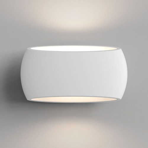 Aria White Plaster Wall Light
