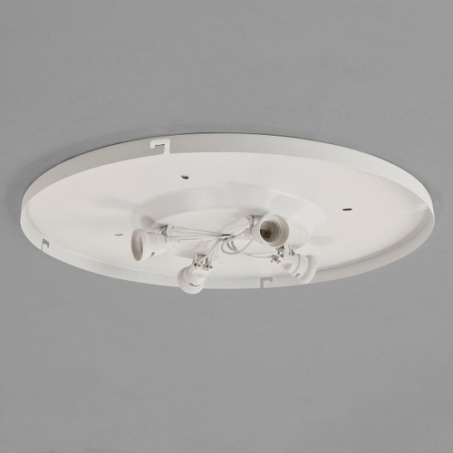 Bevel 4 Light Matt White 4-Way Plate Only Flush Ceiling Light