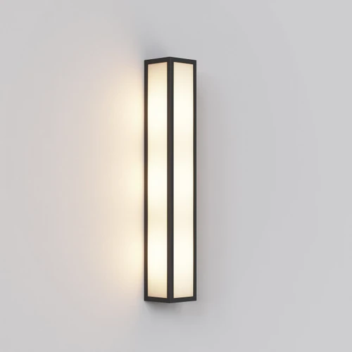 Salerno 3 Light Black 52cm IP44 Outdoor Wall Light