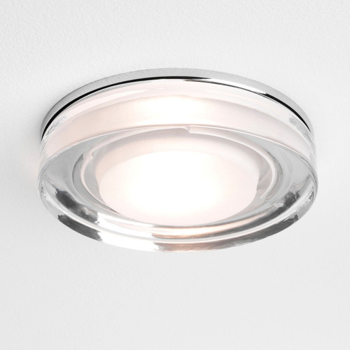 Vancouver Polished Chrome Round IP44 Bathroom Ceiling Light