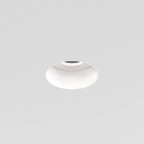 Trimless Matt White Round Recessed Ceiling Light
