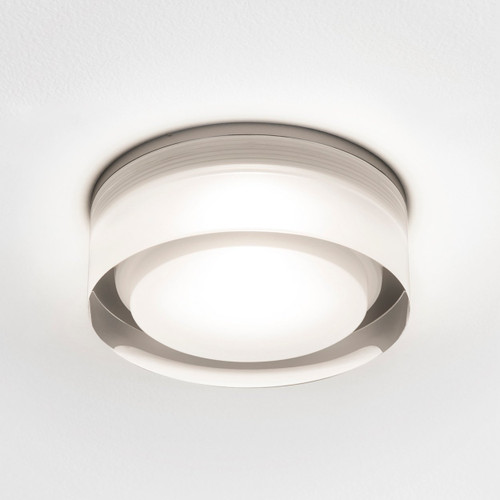 Vancouver Clear Acrylic Round LED IP44 Bathroom Ceiling Light