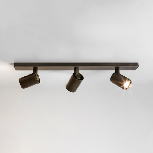 Ascoli 3 Light Triple Bronze Adjustable Bar Ceiling Spotlight