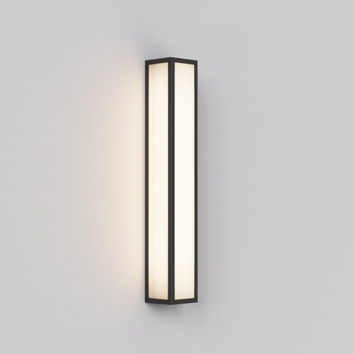 Salerno Black 52cm IP44 LED Outdoor Wall Light